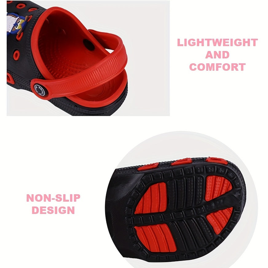 Yigitlar bolalar uchun kundalik multfilm EVA toshlar, sirpanmaydigan yumshoq taglik bilan nafas oladigan yozgi poyabzal