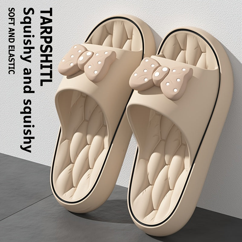 Women Soft Cotton Slip-On Slippers with Thick Soles for Bathroom Beach and Home