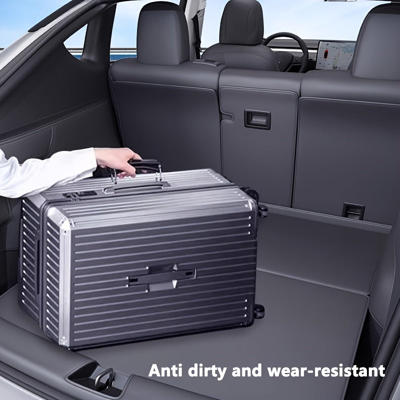 Задний коврик в багажник для Model Y 2025 из искусственной кожи для всех погодных условий, защитный коврик для грузового отделения