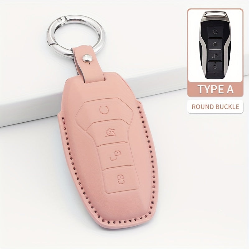 PU Leather Key Case for 25 Car Models Compatible with D9 Z9 Seagull