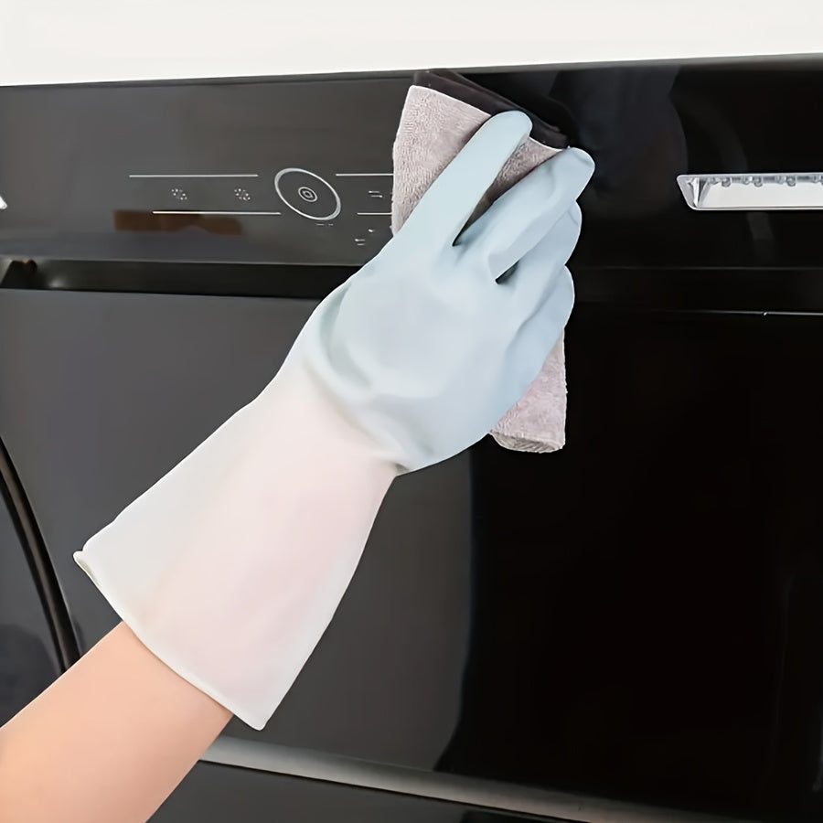 PVC rezin qo‘lqoplar to‘plami, 3 juft, suv o'tkazmaydigan, idish yuvish, kir yuvish, uy xo‘jaligi