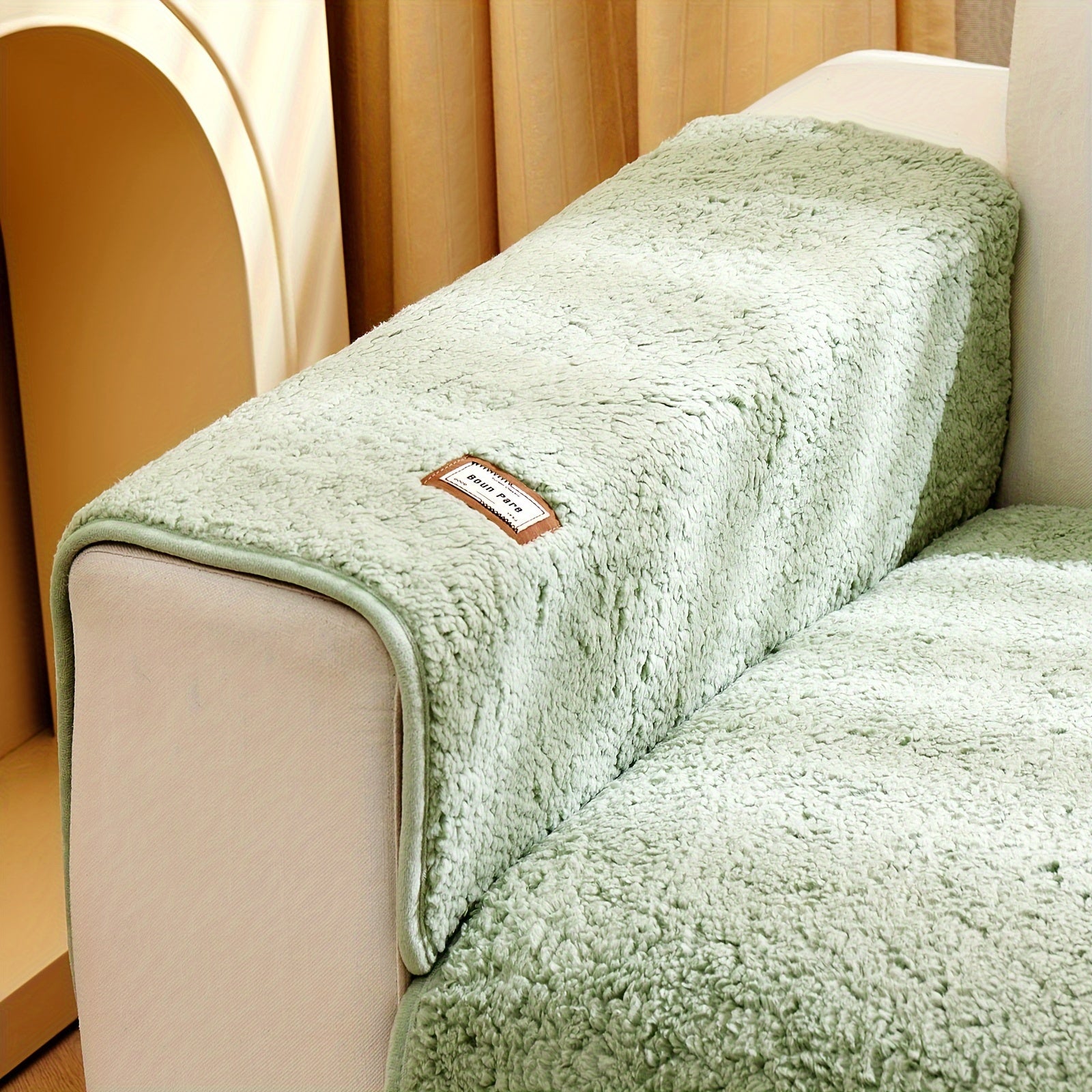 Чехол на диван для питомцев, толстый, нескользящий, плюшевый, защитный для мебели