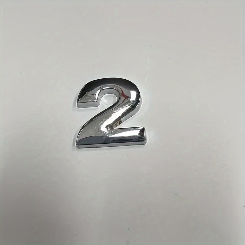 Metall avtomobil logotipi bagaj stikerlari uchun dvigatel quvvati raqami plitasi bezaklari