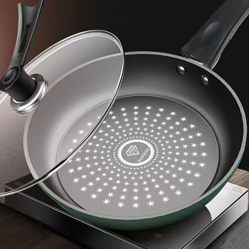 Non-Stick Frying Pan Set with Lid for Gas and Induction Stoves