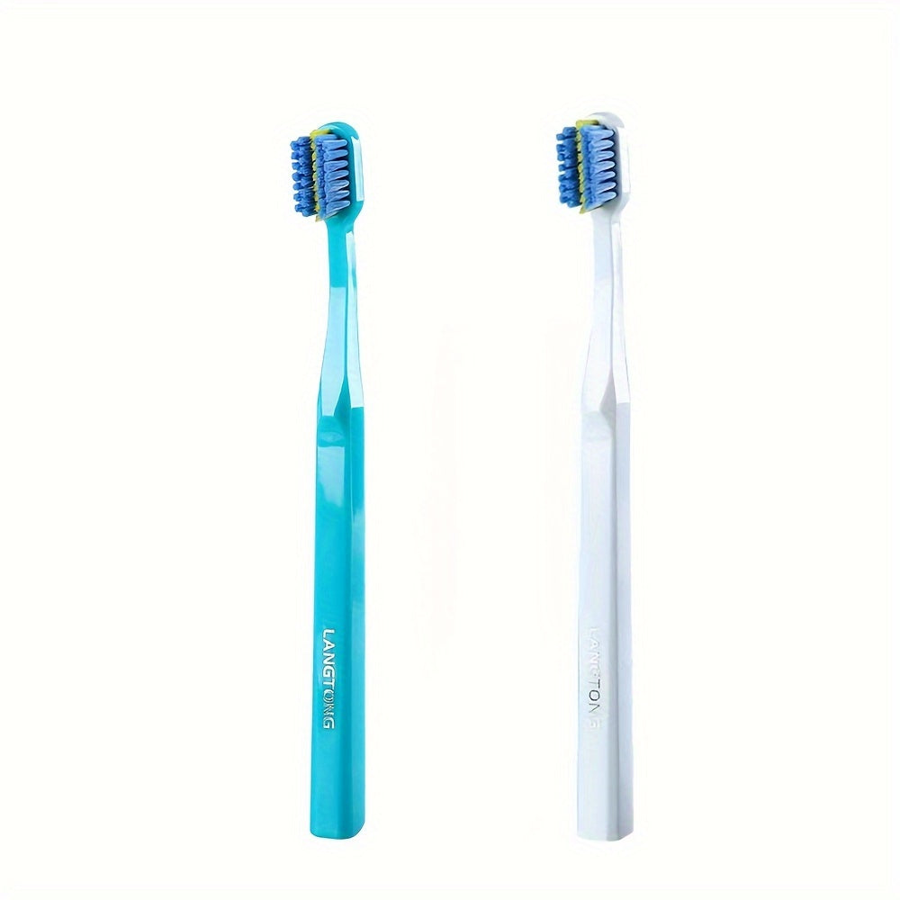 Adult Soft Bristle Toothbrushes for Braces Pack of 2 Nylon Brush Heads