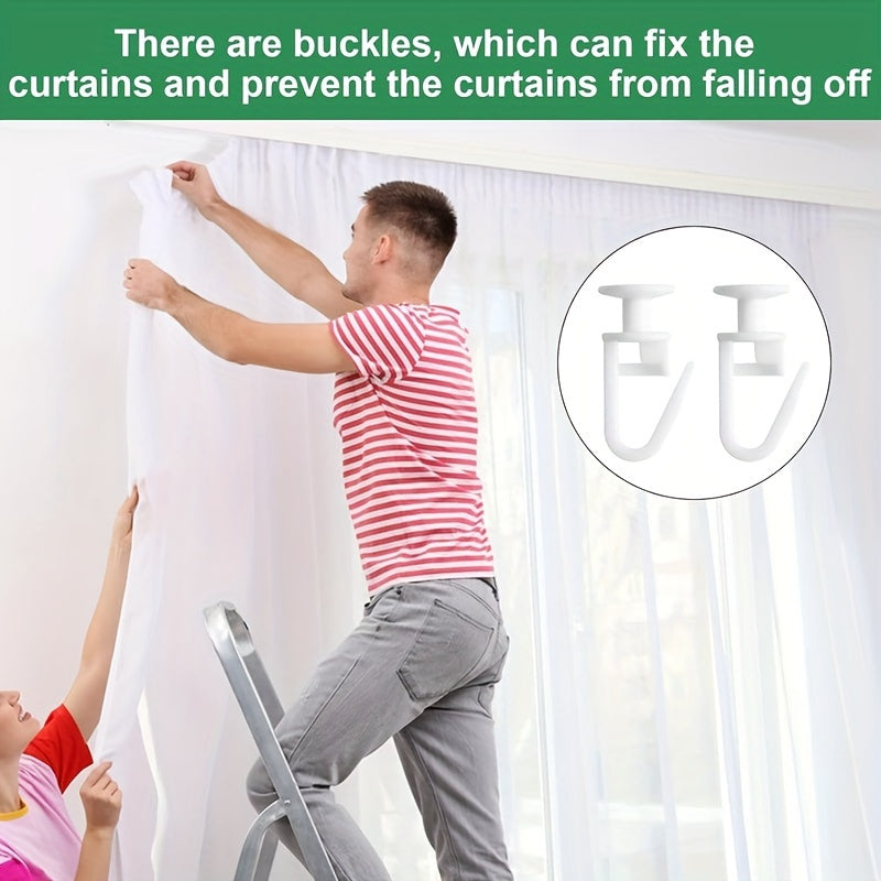 Set of 100 Curtain Pulleys Replacement Parts for Living Room and Office Decor