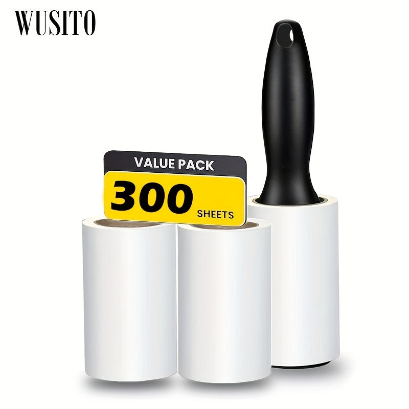 100-Sheet Pet Hair Removal Lint Roller Extra Sticky for Clothes Furniture Carpet