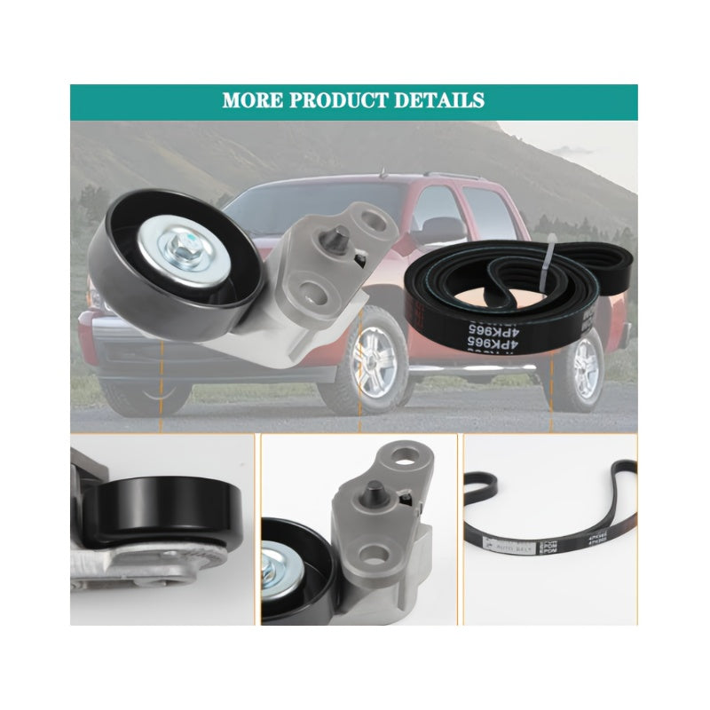 A/C Belt Tensioner Kit for Chevy Tahoe GMC Yukon Escalade Avalanche 2000-2008