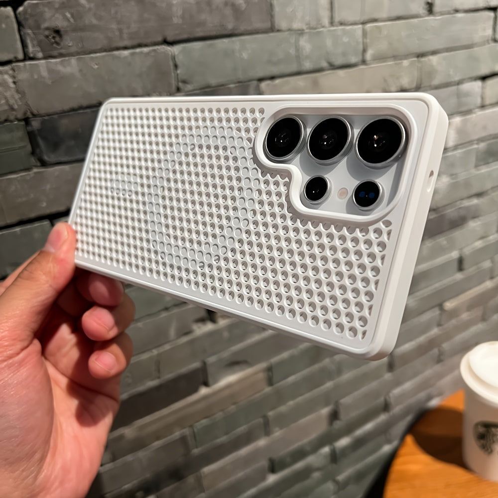 Ventilated PC Phone Case for Samsung Galaxy S24 S23 S22 Ultra Plus Wireless Charging Magnetic Compatibility