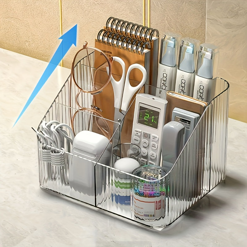 Vazifa uchun shaffof plastmassa kosmetik tashkilotchisi, hammom, yotoqxona, kiyim stolining saqlash joyi