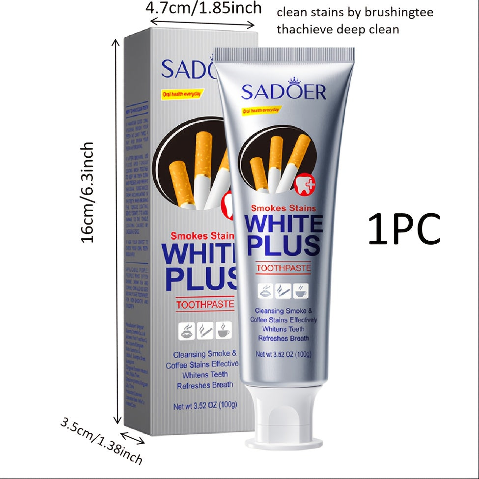 Whitening Toothpaste for Smoking Damage and Fresh Breath, Deep Clean