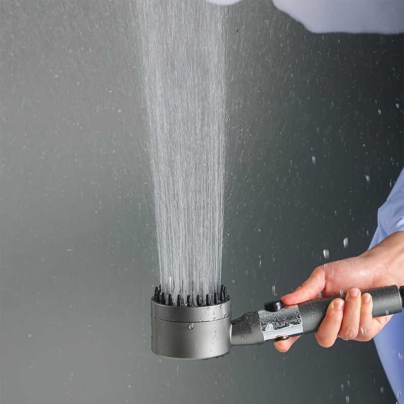 Cabezal de ducha de mano con modos de pulverización ajustables, filtro de masaje de plástico para baño