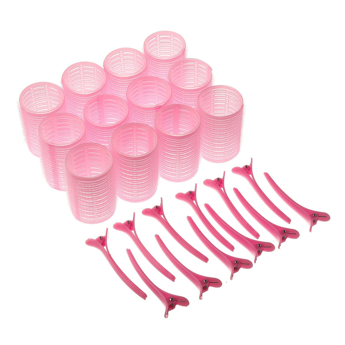 24 Piece Self-Grip Curling Iron Set for Women Medium to Short Hair Styling