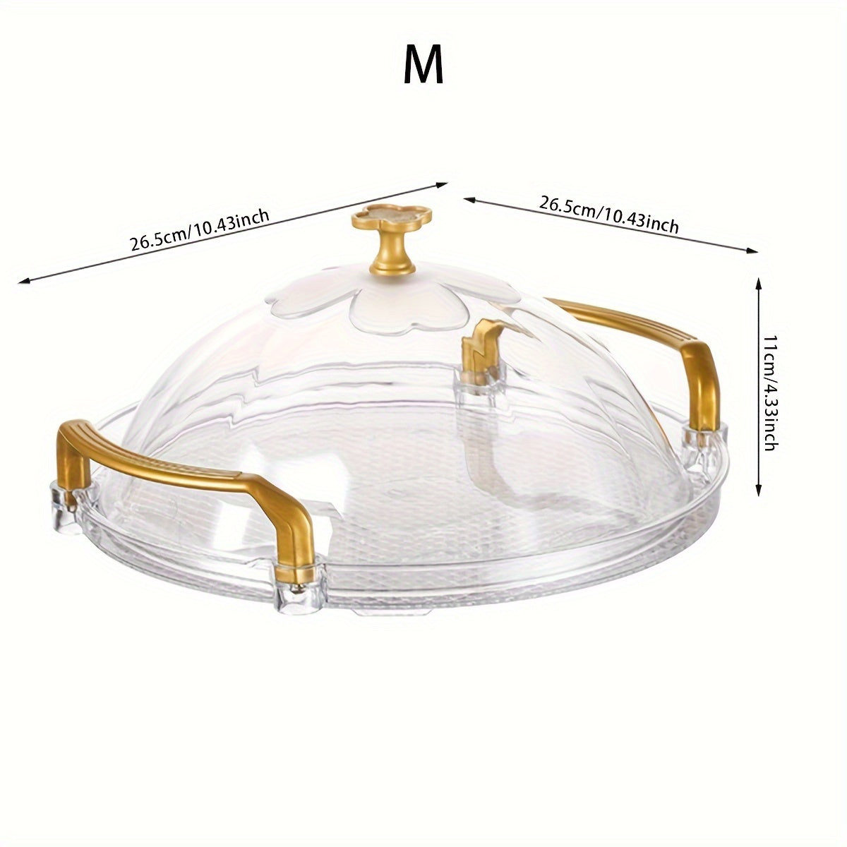 Coffee Table with Fruit Basket Cover Tray for Living Room Snacks and Candy