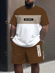 Yoz va bahor uchun erkaklar uchun rang-barang naqshli ikki qismli kostyum, sport uchun sviter va sport shimlari to'plami.