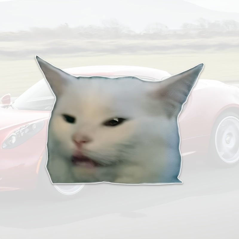 Kulgili Smudge The Cat Meme Vinil stikerlar, avtomobil oynalari, bumperlar uchun decal'lar