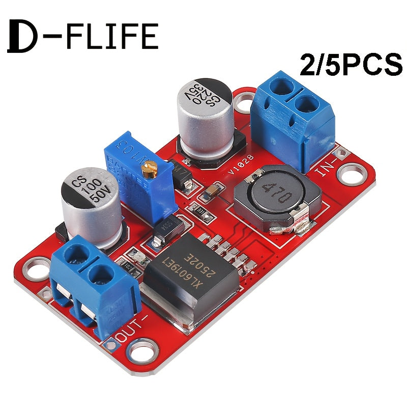 D-FLIFE Yuqori Quvvatli XL6019 DC Step-Up Konvertor Moduli, Moslashtiriladigan Voltaj, O'rnatilgan O'rnatish, Mis Aloqa, Tez Ulanish, Quvvat Talab Qilmaydi.