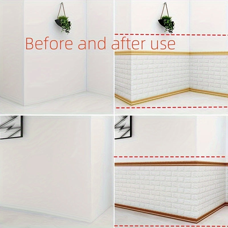 9m suv o'tkazmaydigan, o'z-o'zini yopishtiradigan, qalinlashtirilgan parda chizig'i, eshik ramkasi va devor chetini yopishtirish uchun