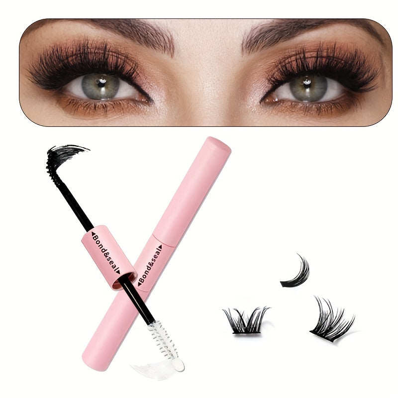 Pegamento para pestañas negras de larga duración para extensiones, resistente al agua y fácil de quitar