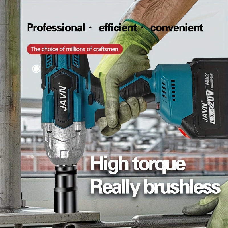 Бесщеточный аккумуляторный ударный гайковерт 1000 Нм, тяжелый промышленный инструмент для ремонта автомобилей, шин