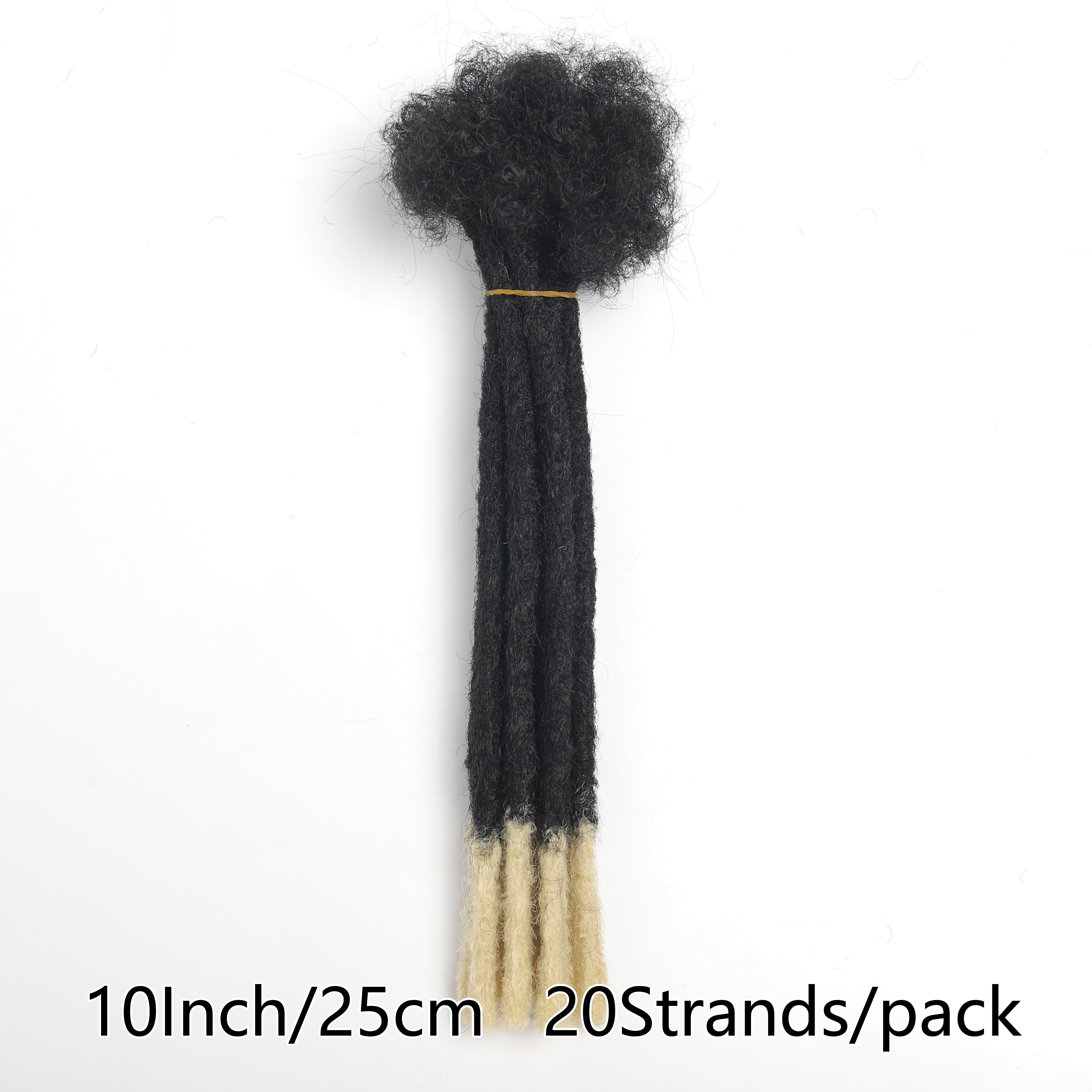 10-Inch Synthetic Loc Dreadlocks Extensions 20 Strands Afro Kinky Style