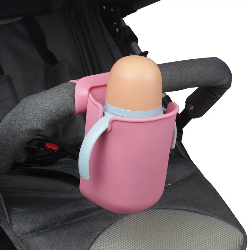 Insulated Universal Stroller Organizer with Collapsible Silicone Waterproof Cup Holder