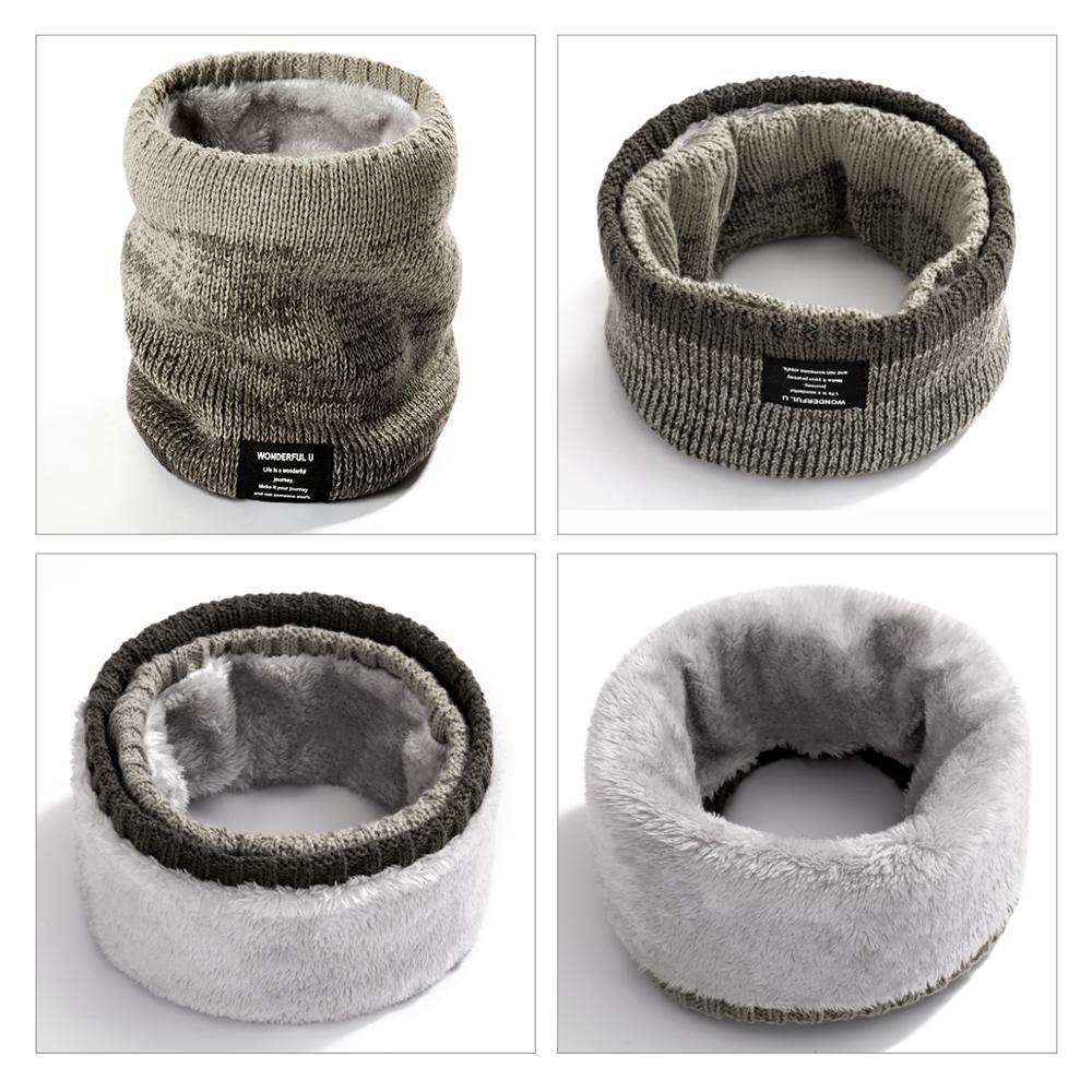Men's Padded Double Layer Neck Cover for Autumn Winter Warmth and Gifting