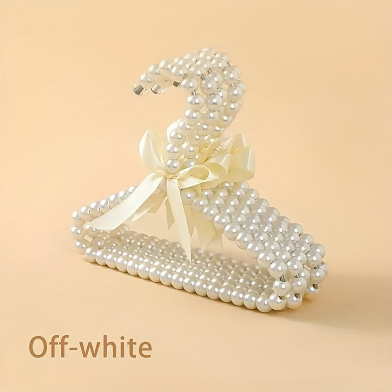 Set of 3 5 or 10 Mini Small Plastic Hangers with Bow Design for Clothes Storage Organizer