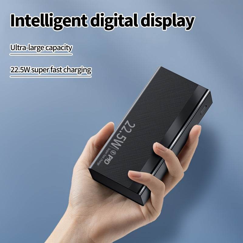 Large Capacity Power Bank 30000mAh Fast Charging USB Type-C Portable Emergency Backup