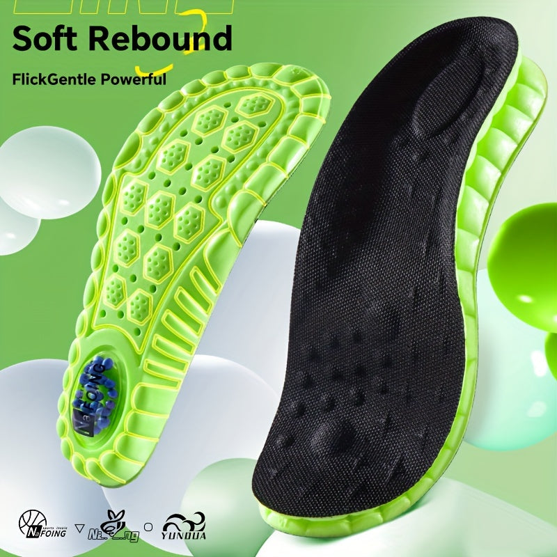 Unisex 4D Cloud Sport Insoles Air Cushion Shock Absorption Breathable