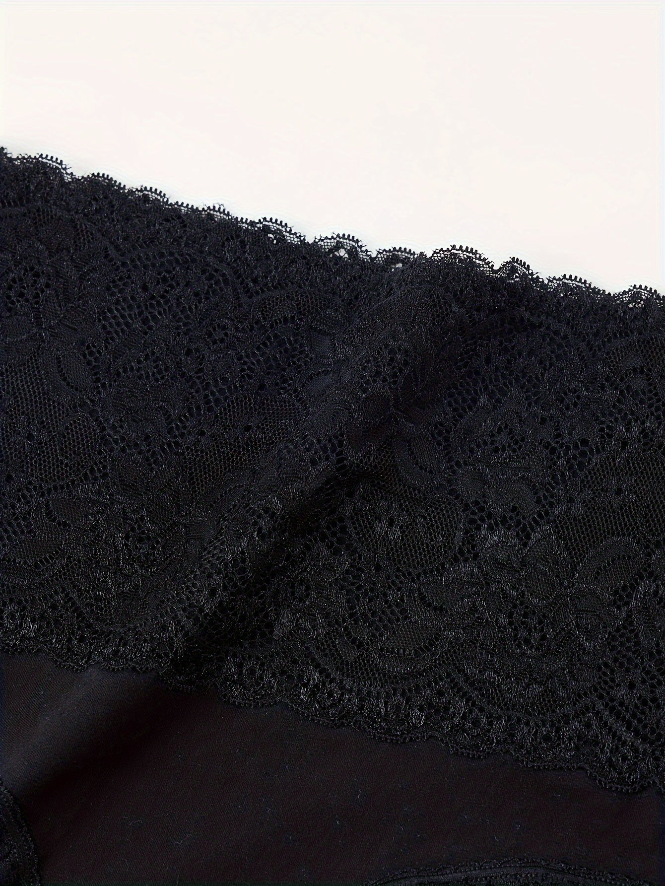 Bragas de encaje de cintura alta para mujer, ropa interior de algodón sin costuras, pack de 6