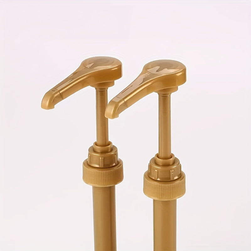 Set of 2 Stainless Steel Coffee Syrup Pumps for Cold and Hot Beverages