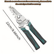 18-in-1 Electrician's Multitool Kit with Wire Stripper Cutter Screwdriver Wrench Chrome Vanadium Steel