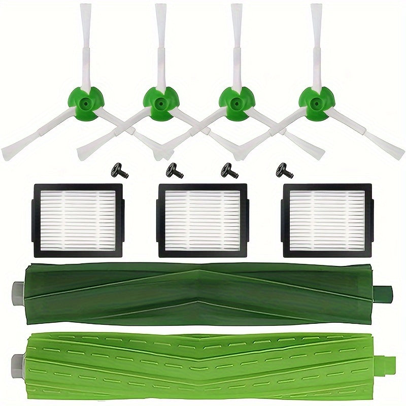 iRobot i7, i7+, i8, i8+, i1, i2, i3, i3+, i4, i4+, i6, i6+, E5, E6, E7, j6, j7, j7+/Plus E seriyali robot tozalash vositalari uchun 1 to'plam almashtirish qismlari. 1 cho'tka to'plami, 4 tomon cho'tkasi va 3 filtrni o'z ichiga oladi.