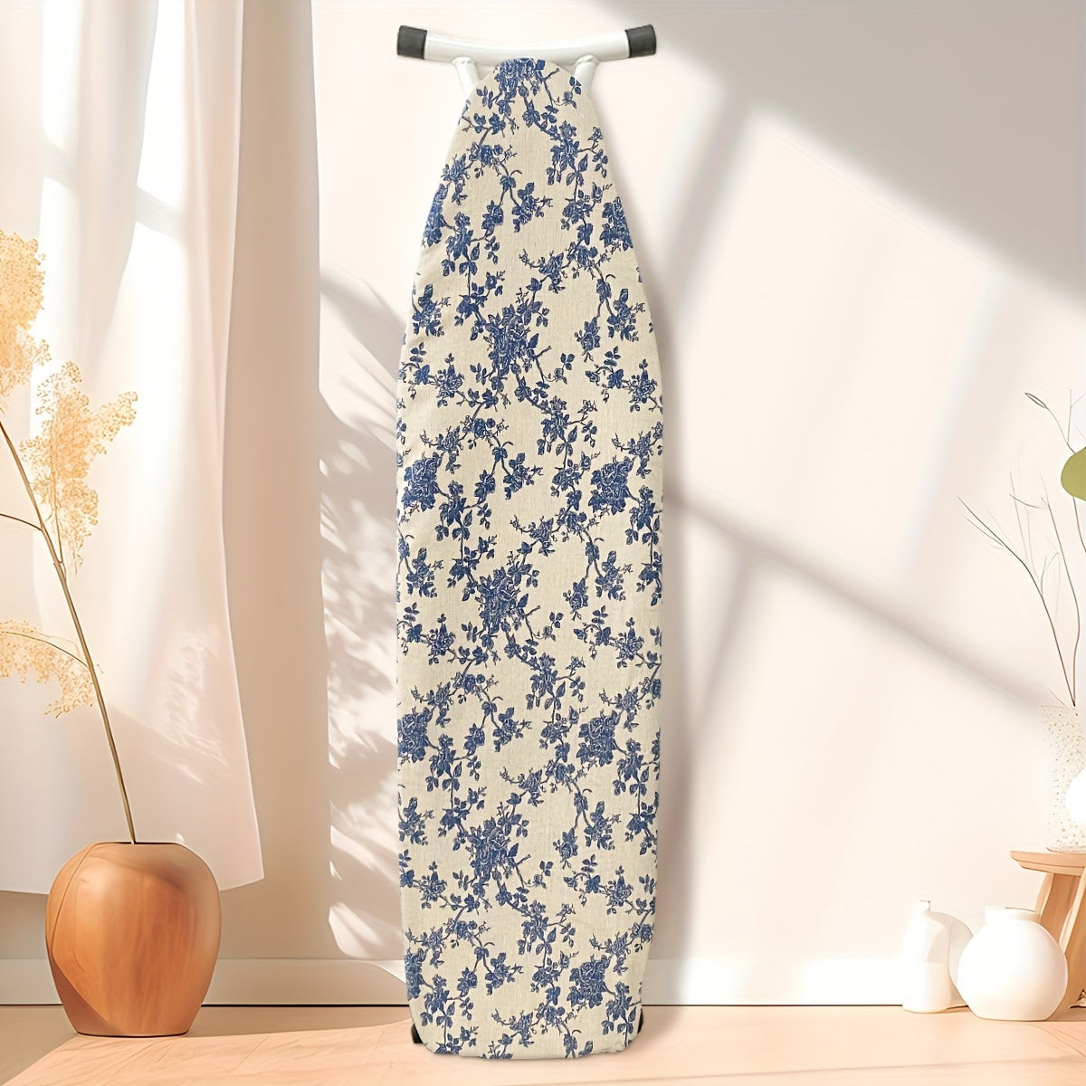 Cotton-Linen Ironing Board Cover Heatproof Durable Elegant Home Accessory
