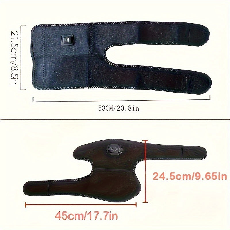 Electric Knee Massager Unisex Vibration Heating Hot Compress USB Powered No Battery