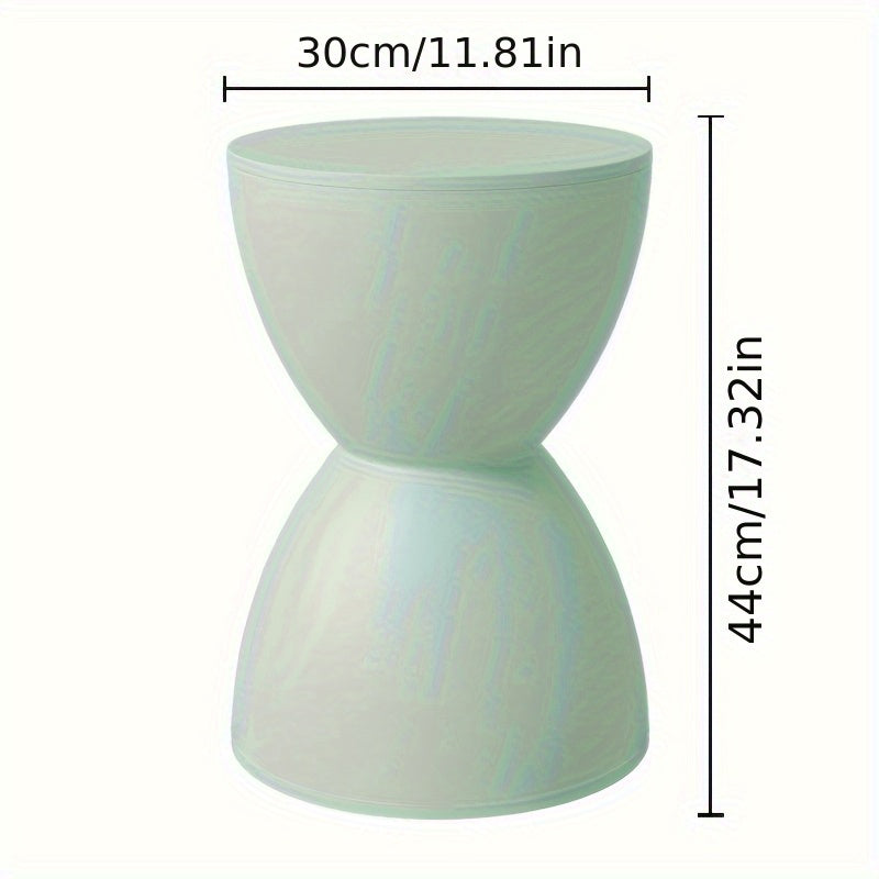 Modern Nordic Plastic Stool Side Table Corner Accent Shoe Bench