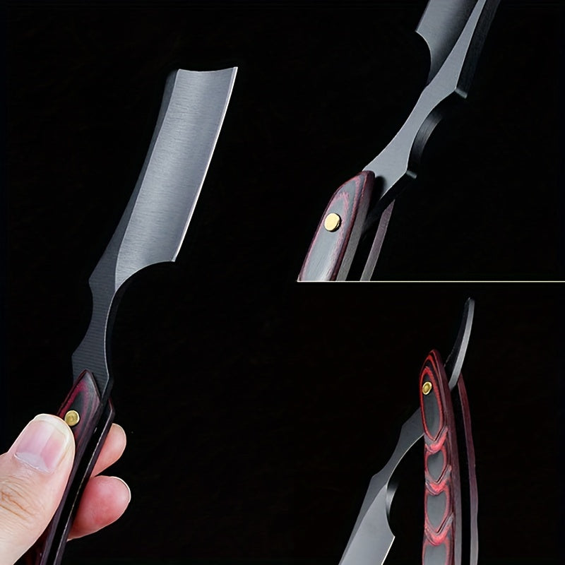 Men's Vintage Manual Razor Beard Shaving Knife Hair Cutting Scraper