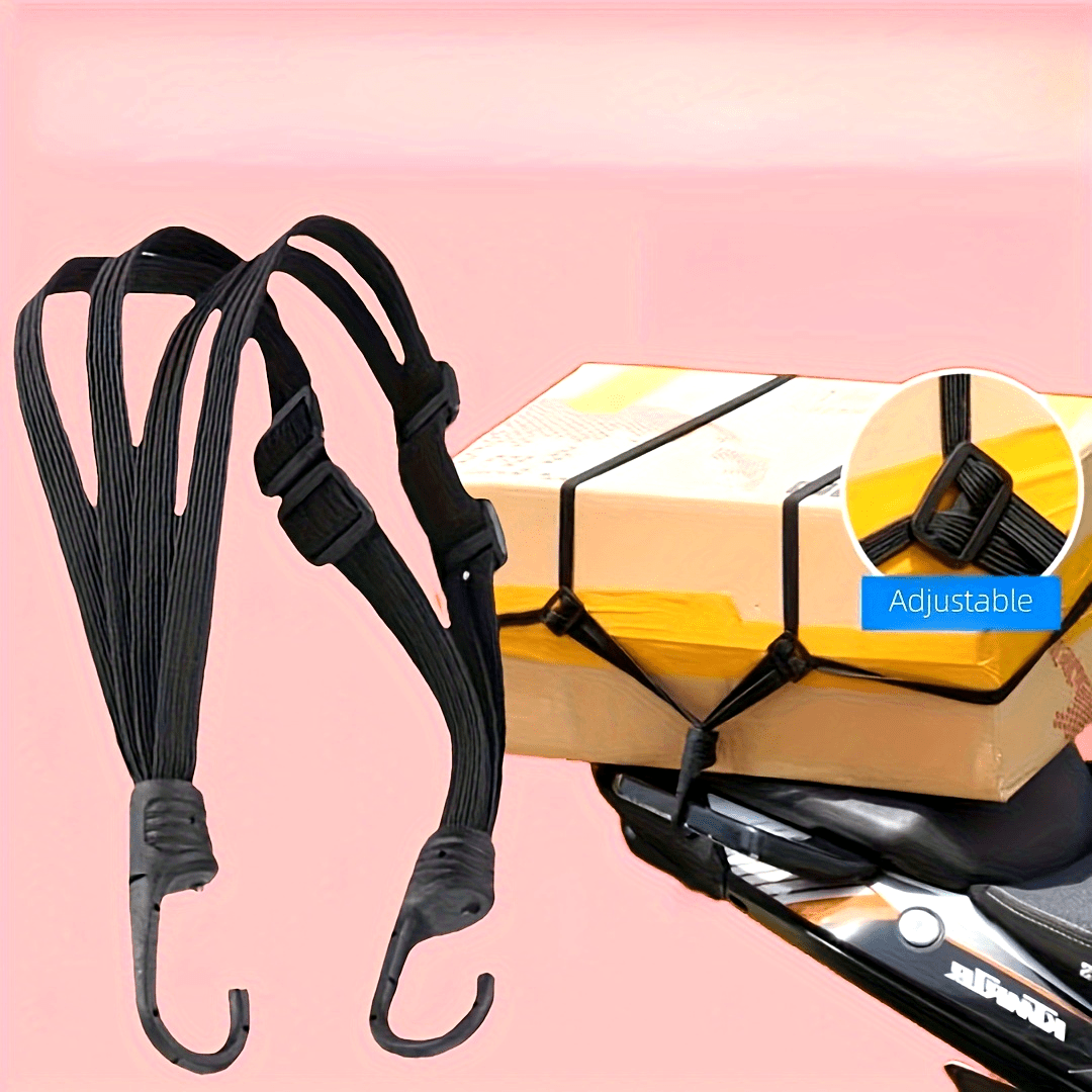 Universal High Elasticity Adjustable Strap with Hook for Helmets and Bikes