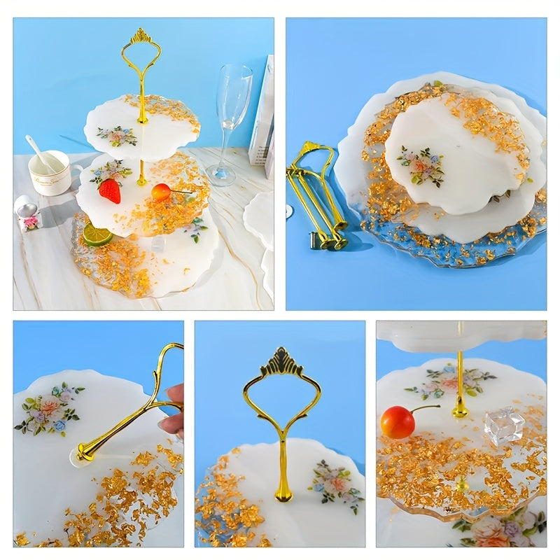 Resin Mold for Paper Cup Service Stands Silicone Round Square DIY Craft Accessories