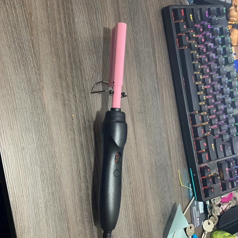 Peine multifuncional de cobre para cabello rizado o liso, peinado con cabello húmedo o seco