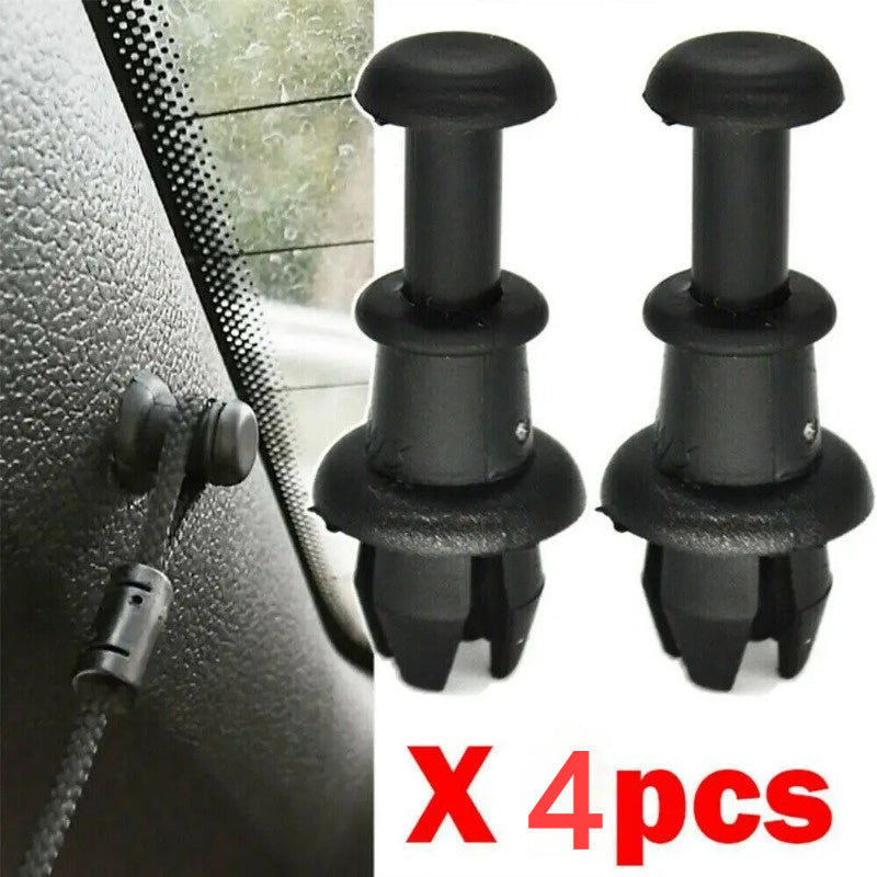4pcs Car Trunk Lanyard Fixing Clips Parcel Shelf Cord Fastener Pegs
