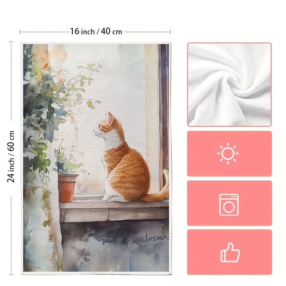 Luxurious Ultra-Soft Kitchen Towels, Highly Absorbent, Machine Washable