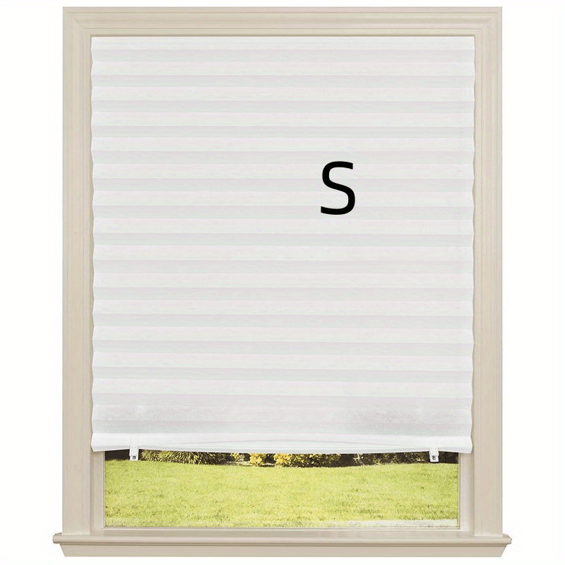 Pleated Curtains for Bedroom Office Living Room Semi-Shading Privacy Non-Woven Fabric