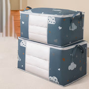 Large Capacity Foldable Storage Bag for Clothes and Bedding Blue