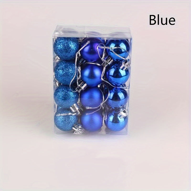 24 decoraciones de bolas de Navidad para centros comerciales, hoteles, KTV, bodas y fiestas navideñas