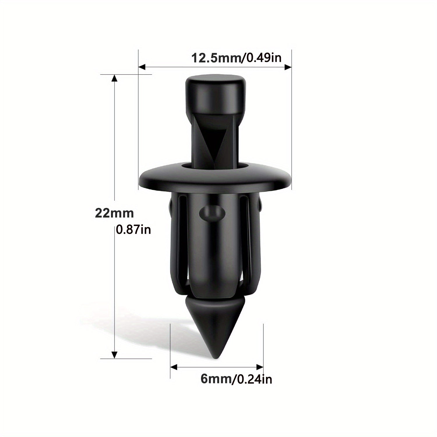 50Pcs M6 Motorcycle Fender Clips Suitable for ATV and Bike Models