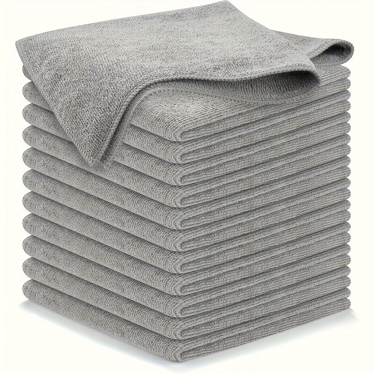 10-Pack Microfiber Car Cleaning Towels - Quick-Dry, Super Absorbent, Scratch-Free