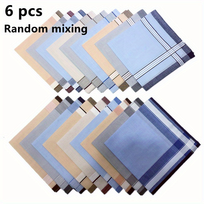 Erkaklar uchun klassik sharf to'plami 3, 6, 12 yoki 18 ta retro terlashga qarshi kvadrat sochiqlar