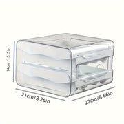 Egg Storage Container Double Layer Egg Holder Durable PET PP Snack Box